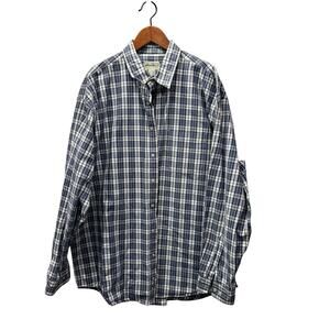 Vintage Eddie Bauer Men’s Big & Tall Canvas Shirt sz XXXL-Tall 3XL-T #H979